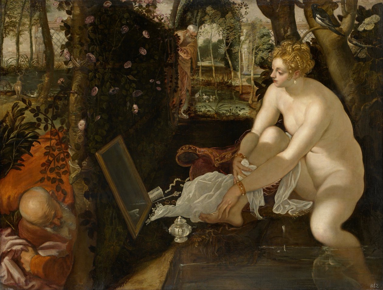 Susanna og de eldste av Jacopo Robusti Tintoretto
