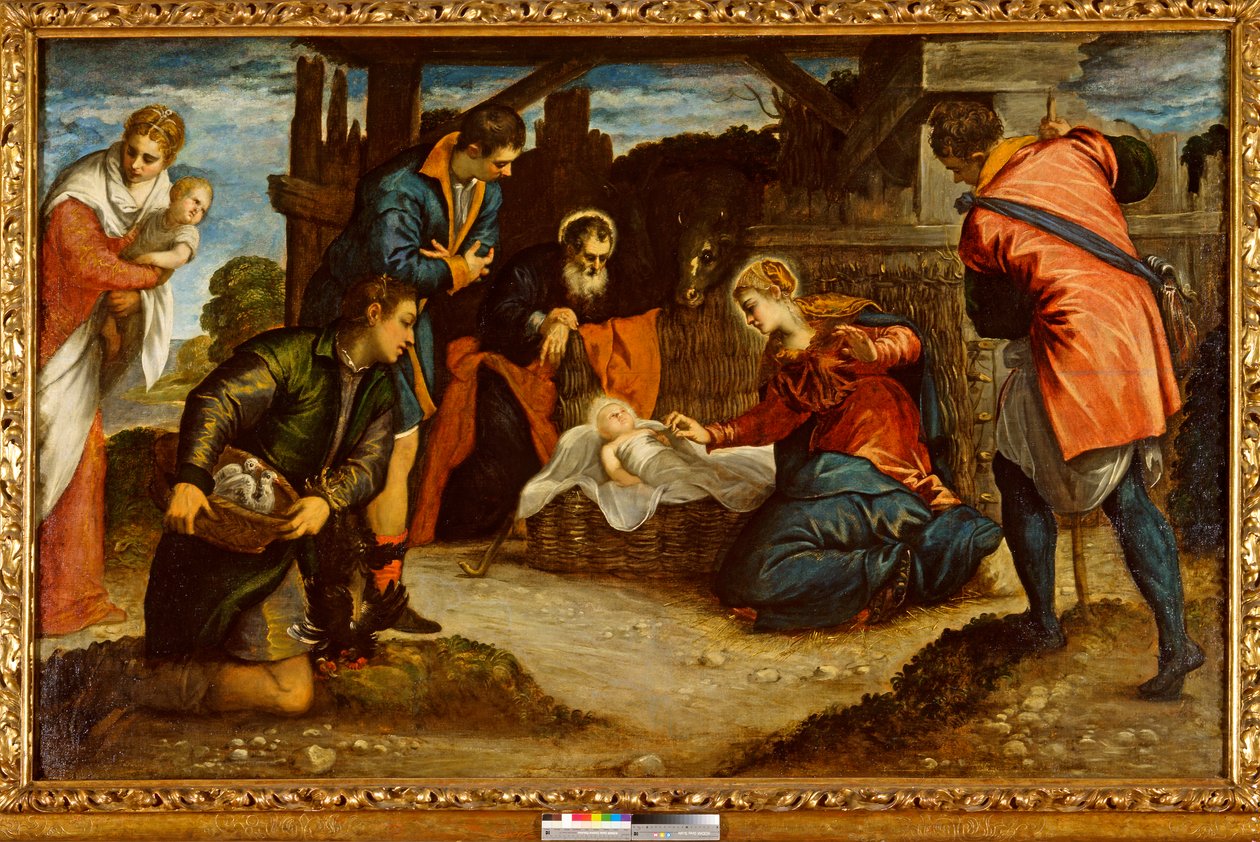 Hyrdenes tilbedelse, 1540-årene av Jacopo Robusti Tintoretto