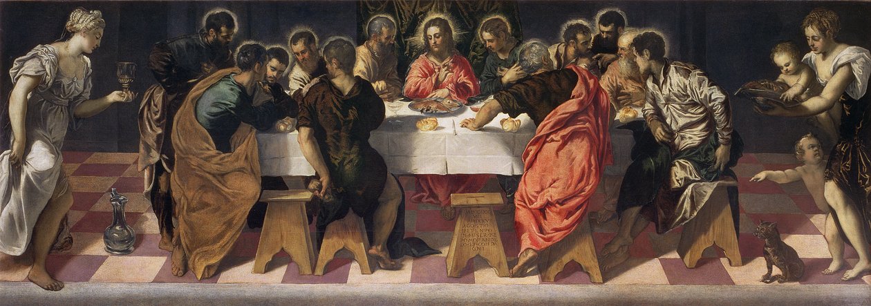 Det siste måltid av Jacopo Robusti Tintoretto