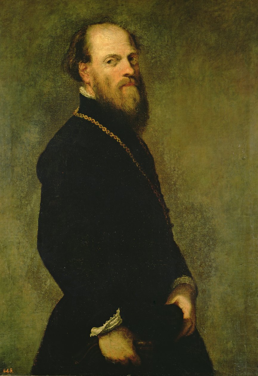 Mannen med gullkjeden, ca. 1550 av Jacopo Robusti Tintoretto