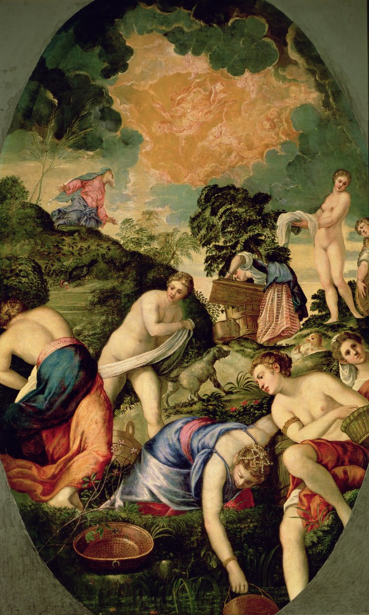 Renselsen av midianittiske jomfruer av Jacopo Robusti Tintoretto