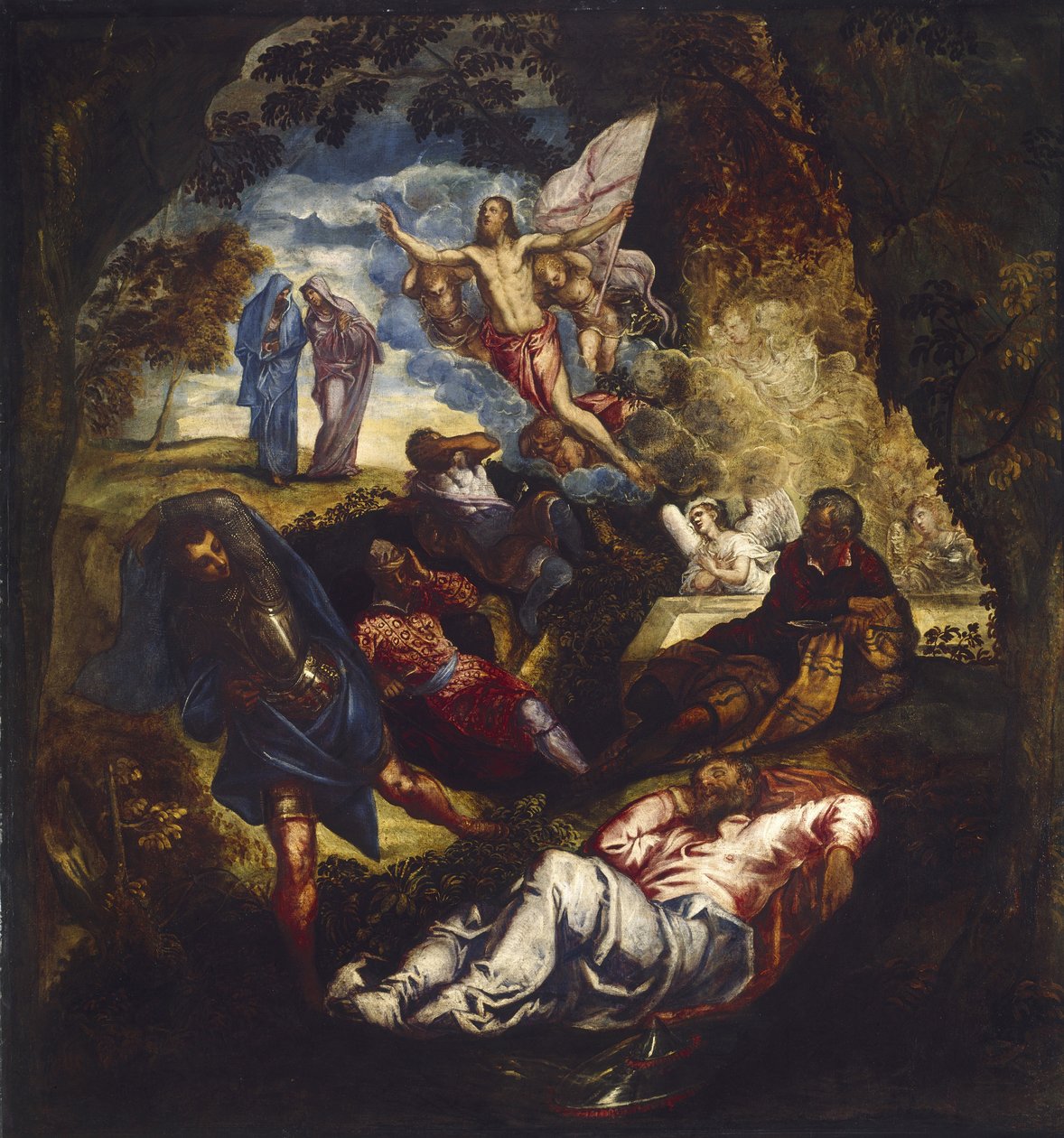 Kristi oppstandelse, 1500-tallet av Jacopo Robusti Tintoretto
