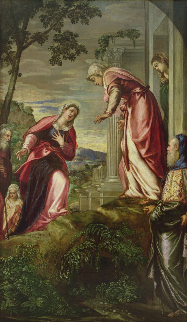 Besøket, 1550 av Jacopo Robusti Tintoretto