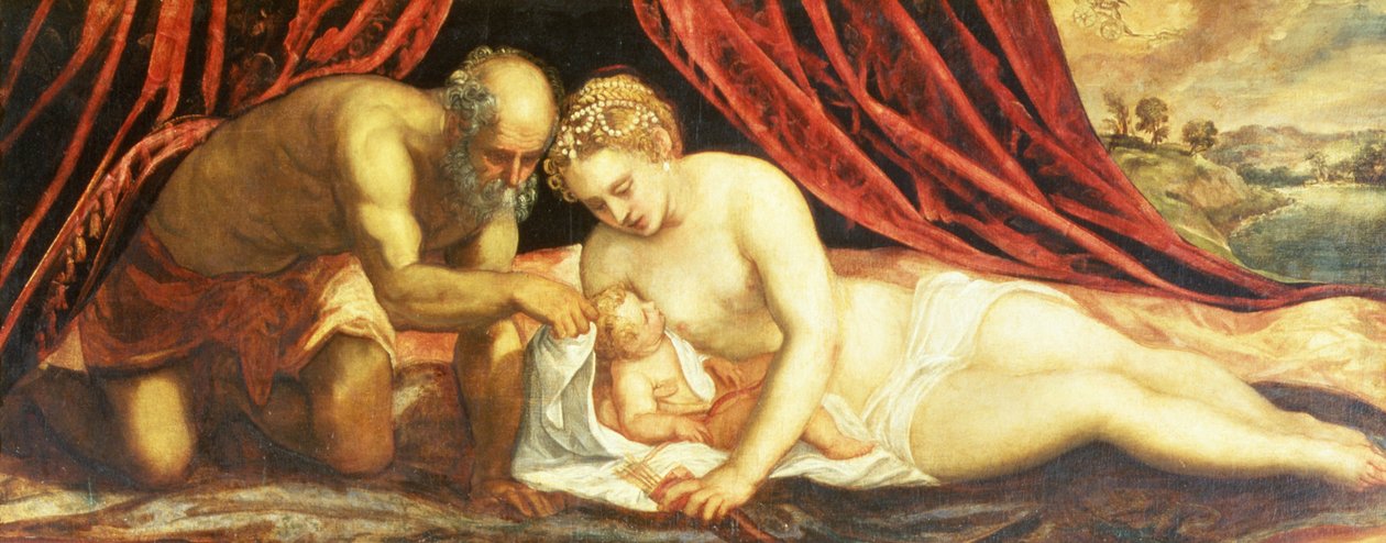Venus, Vulcan og Amor av Jacopo Robusti Tintoretto