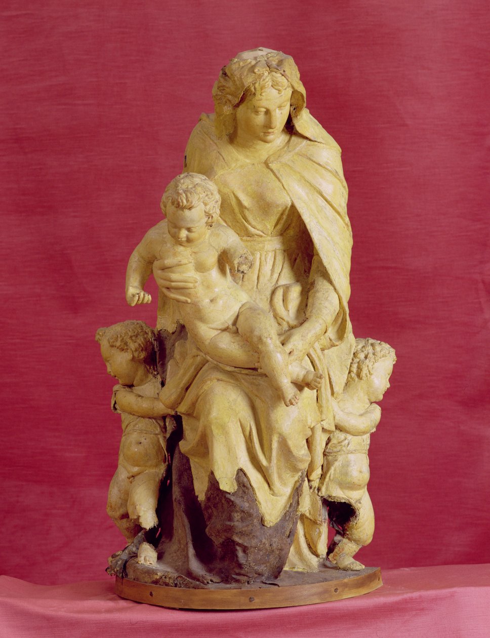 Madonna og barn (papir mache) av Jacopo Sansovino