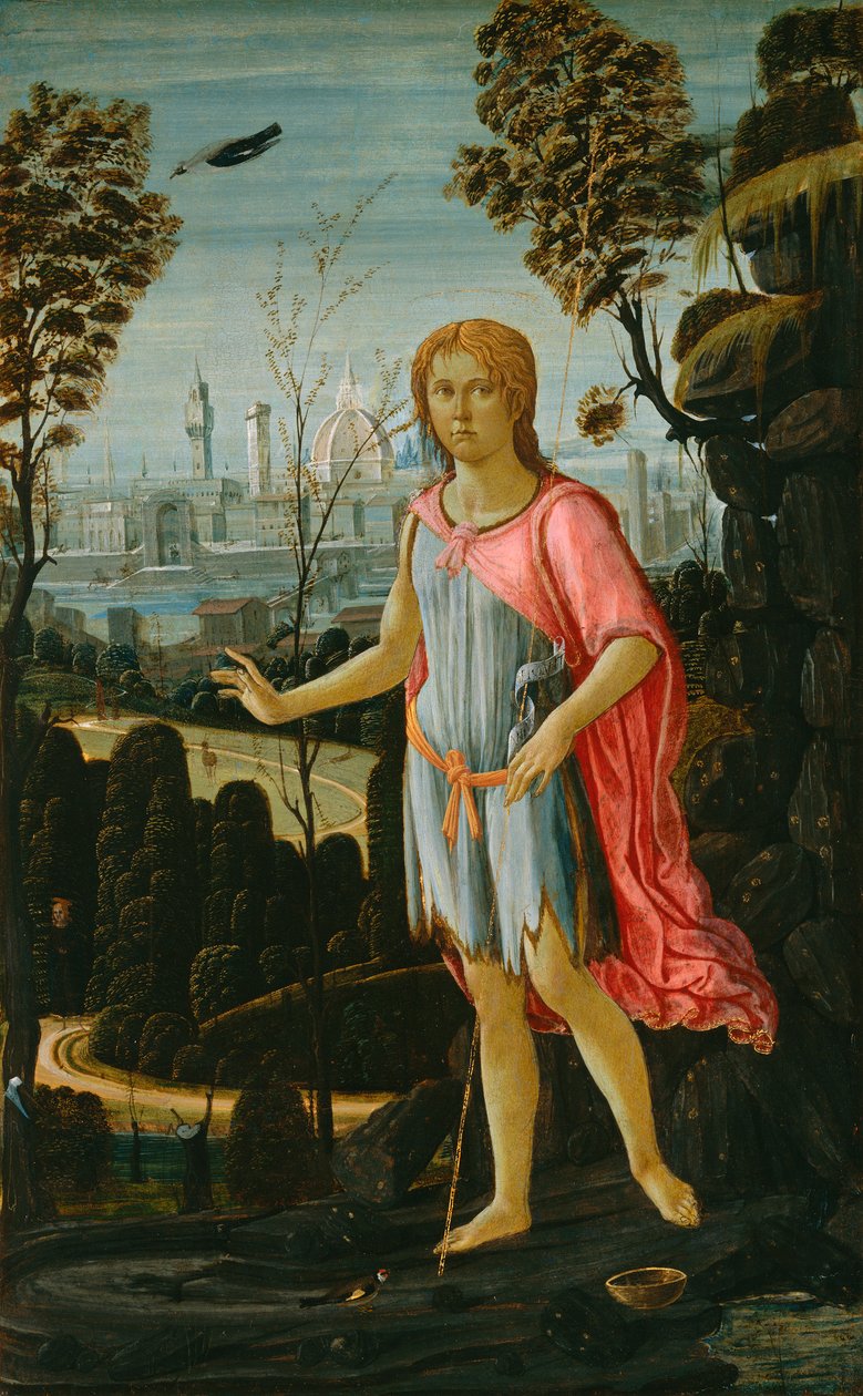 Døperen Johannes, ca. 1480 av Jacopo del Sellaio