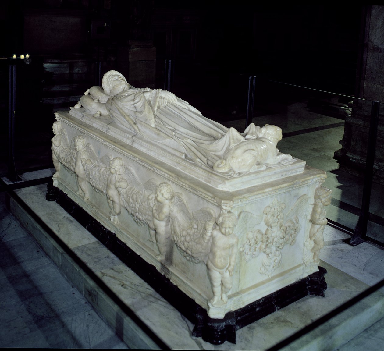 Graven til Ilaria del Carretto (d.1405) (marmor) av Jacopo della Quercia