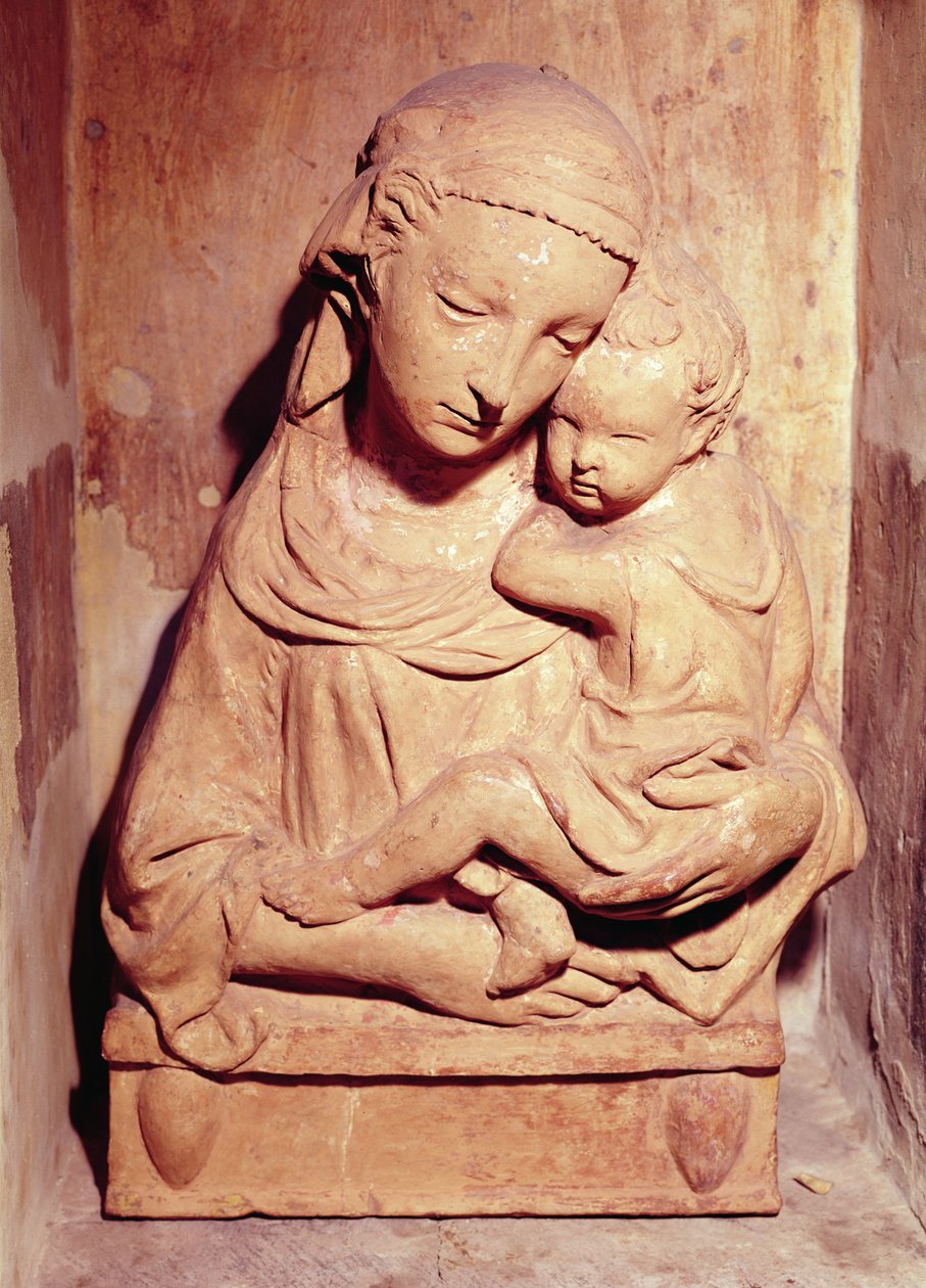 Jomfru og barn (marmor) av Jacopo della Quercia