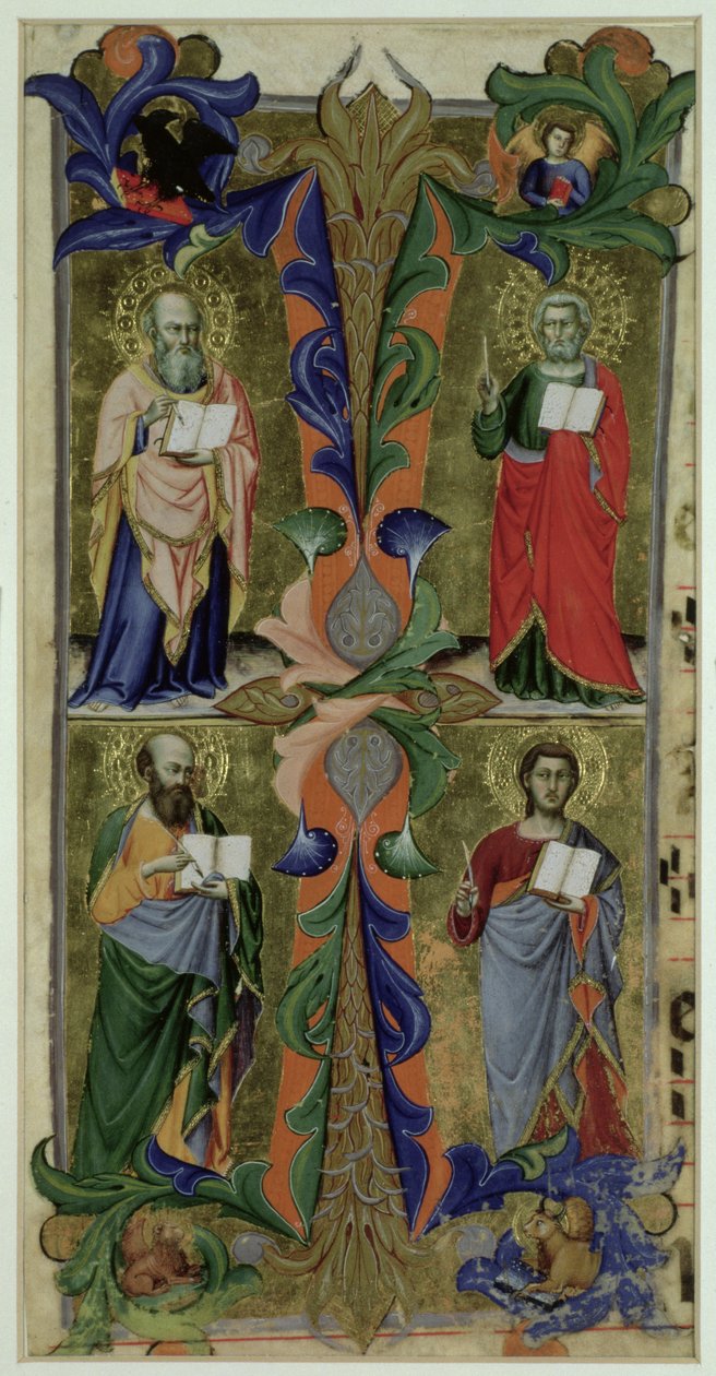 Fire evangelister, 1300-tallet av Jacopo di Cione