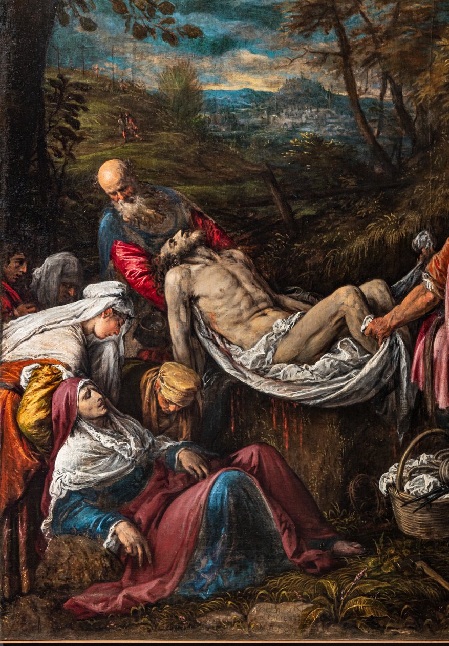 Begravelse av Kristi legeme, detalj av Jacopo (1510 92) Bassano