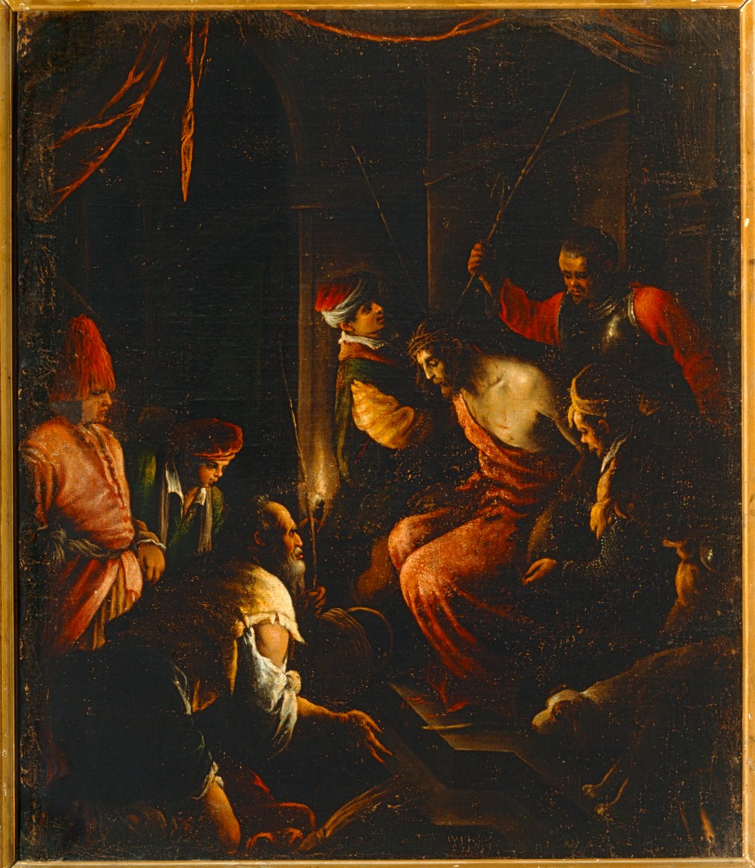 Kroning med torner (maleri) av Jacopo (1510-92) Bassano