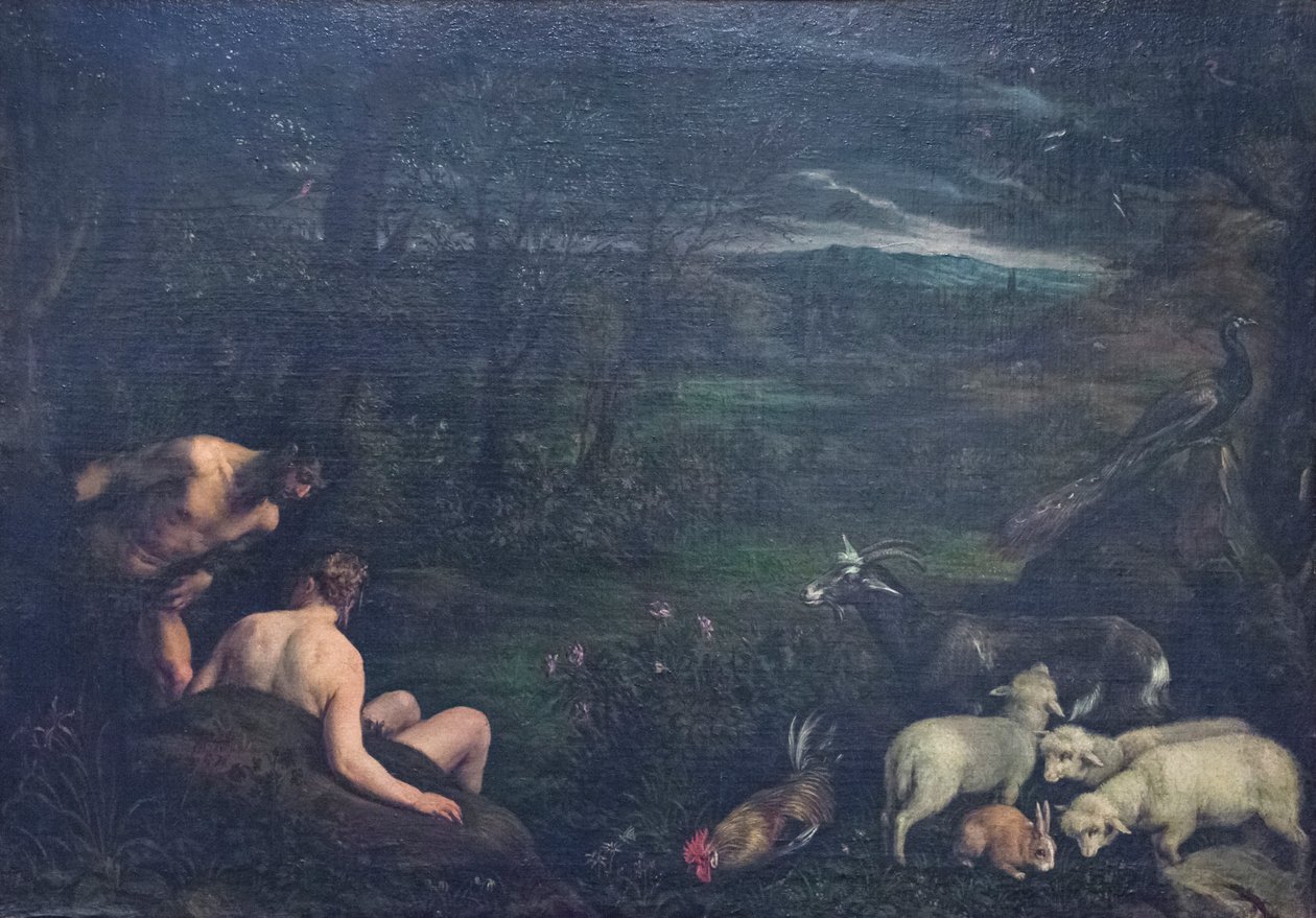 Jordisk paradis av Jacopo (1510 92) Bassano
