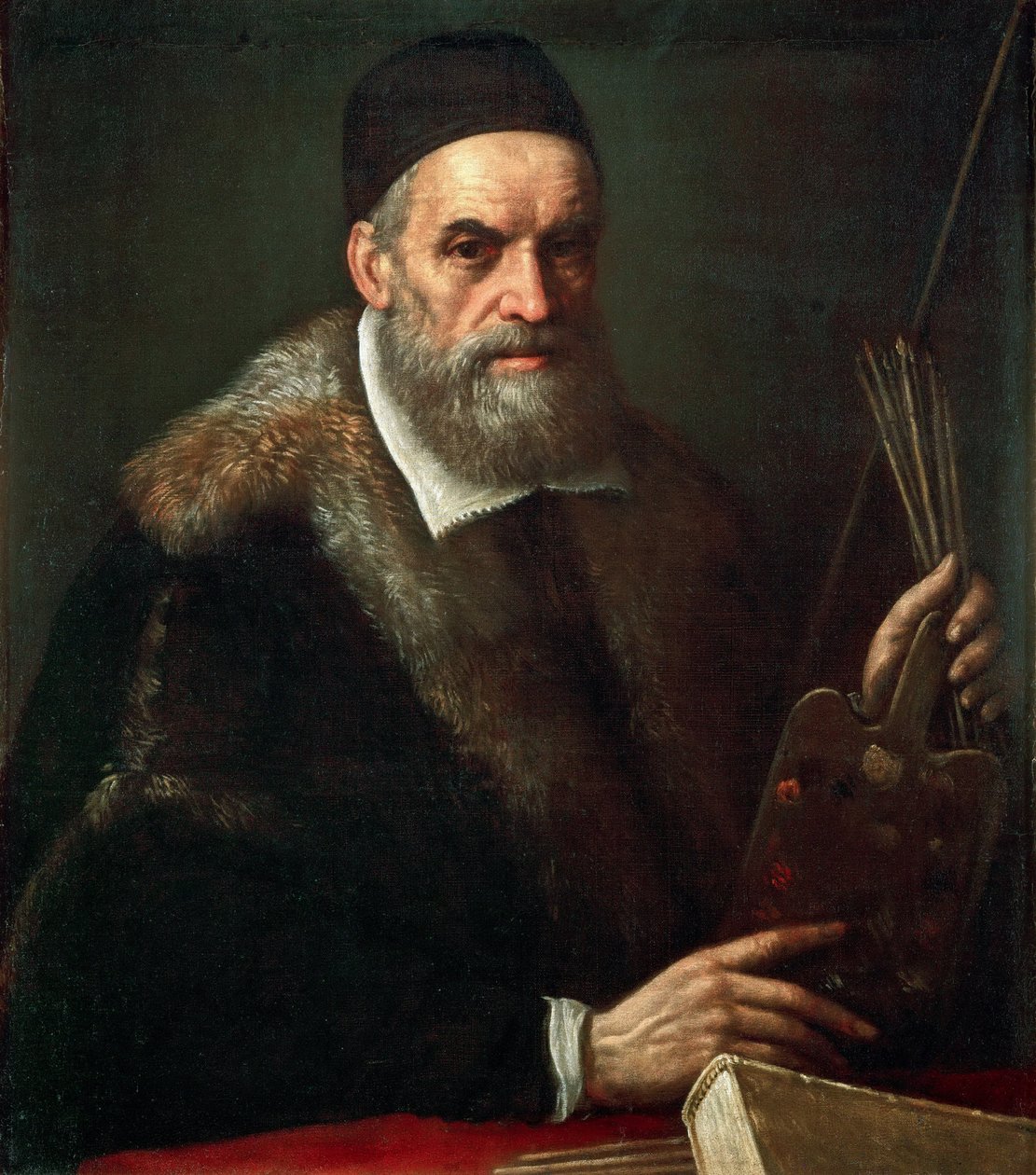 Barokk: Selvportrett av Bassano, Jacopo, den eldste (ca. 1510-1592) av Jacopo Bassano