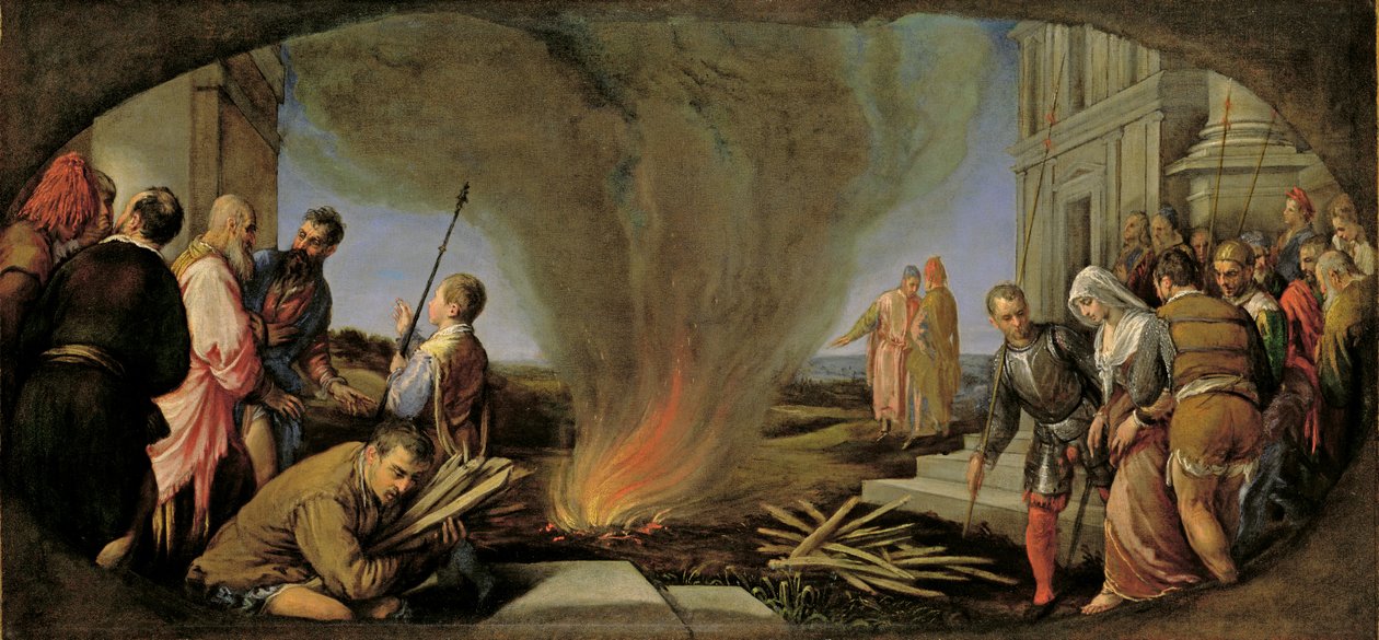 Tamar ledet til staven av Jacopo (1510 92) Bassano
