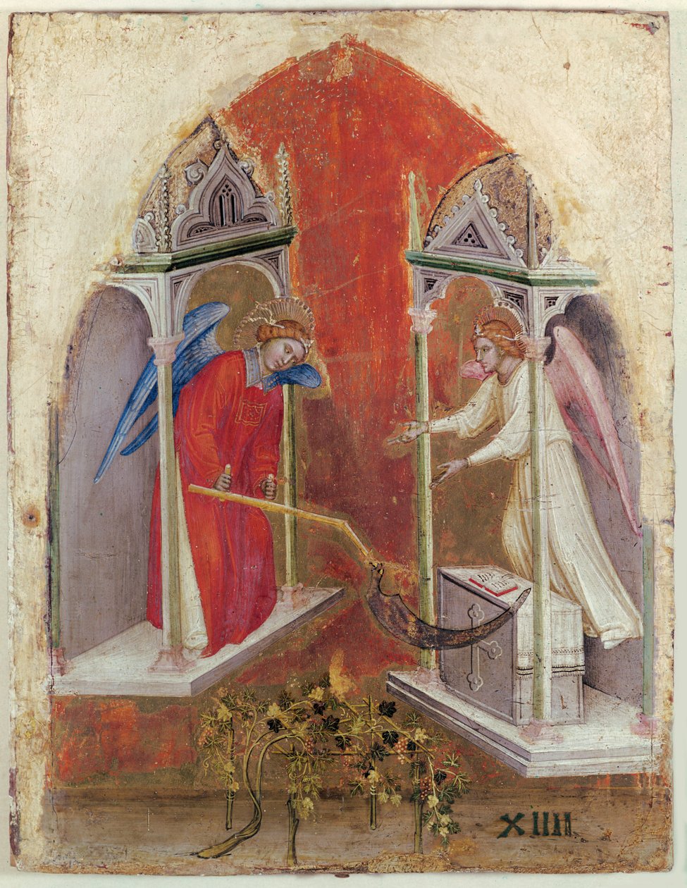 The Celestial Harvest (tempera på panel) av Jacopo Alberegno