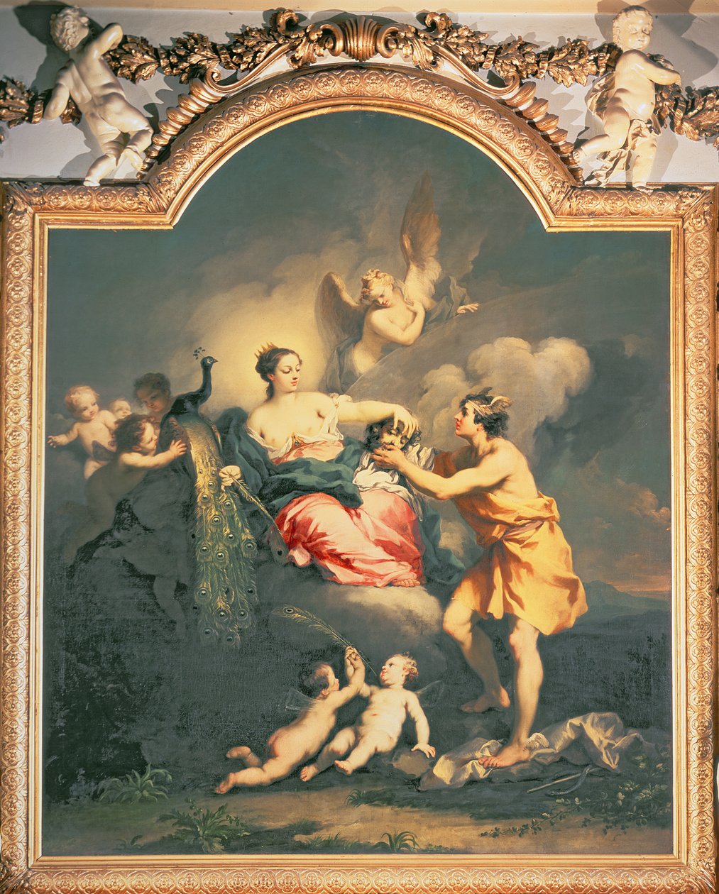Juno mottar sjefen for Argus (olje) av Jacopo Amigoni