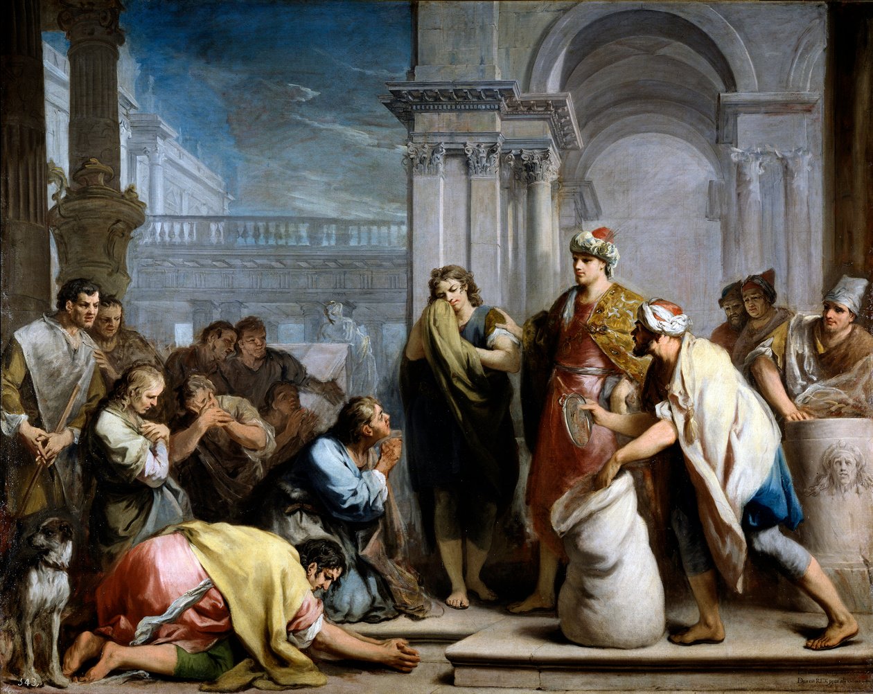 Josefs sølvbeger i Benjamins sekk av Jacopo Amigoni