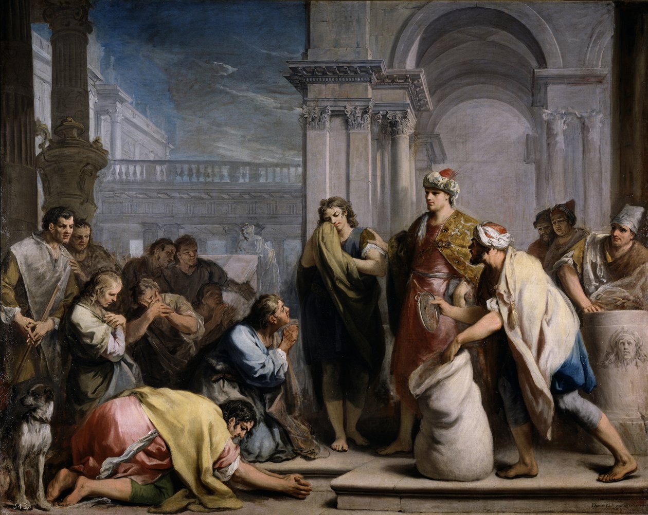 Josephs sølvbeger i Benjamins sekk, ca 1749 av Jacopo Amigoni