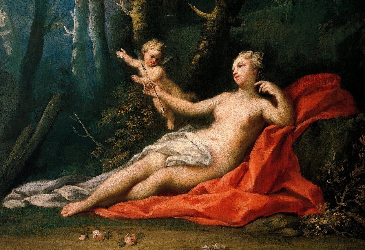 Venus og Amor av Jacopo Amigoni