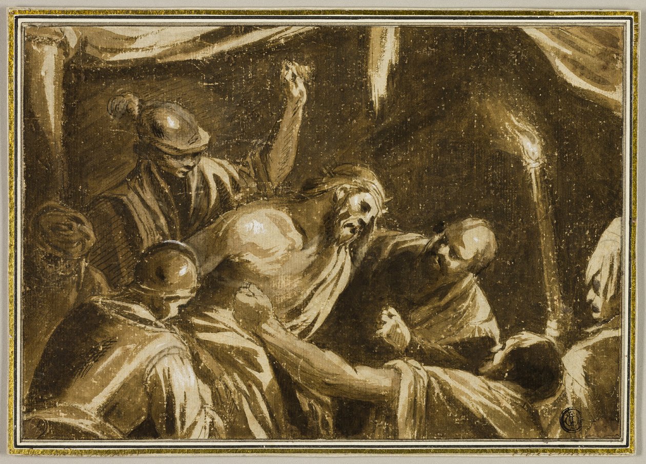 Kristus kronet med torner av Jacopo Bassano