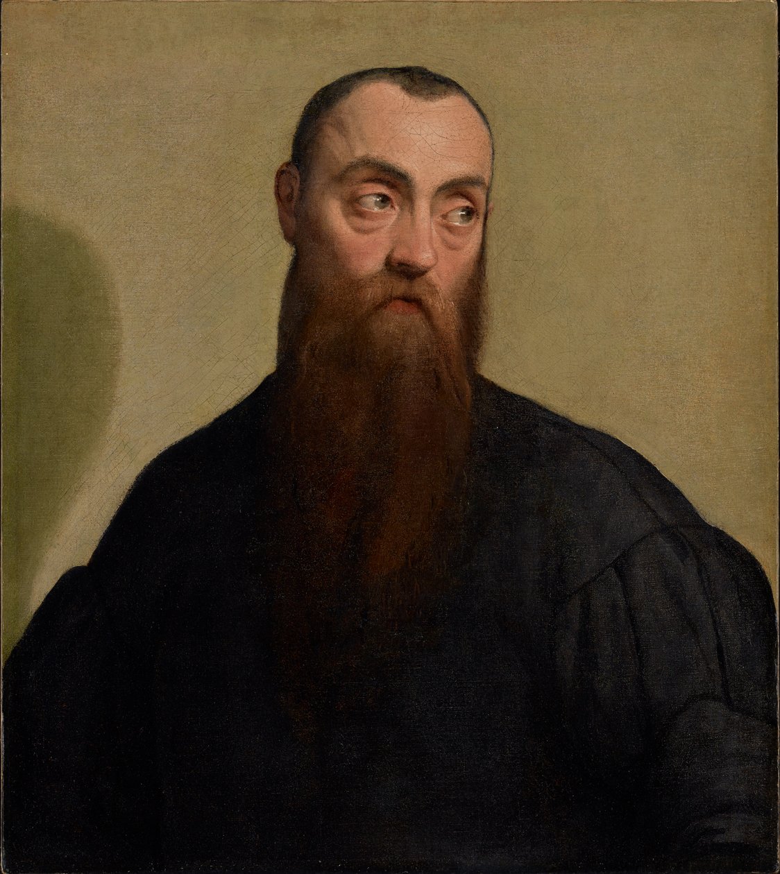 Portrett av en skjegget mann av Jacopo Bassano