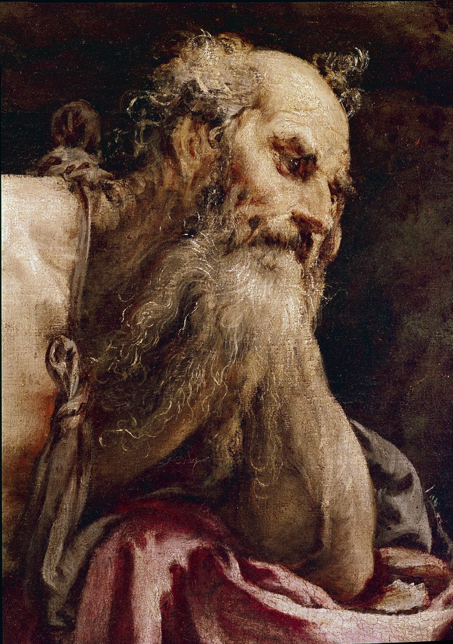 Saint Hieronymus i meditasjon av Jacopo Bassano