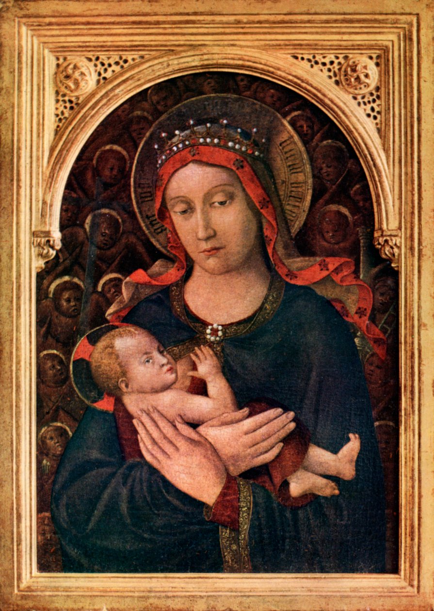 Madonna og barn, 1400-tallet, 1926 av Jacopo Bellini