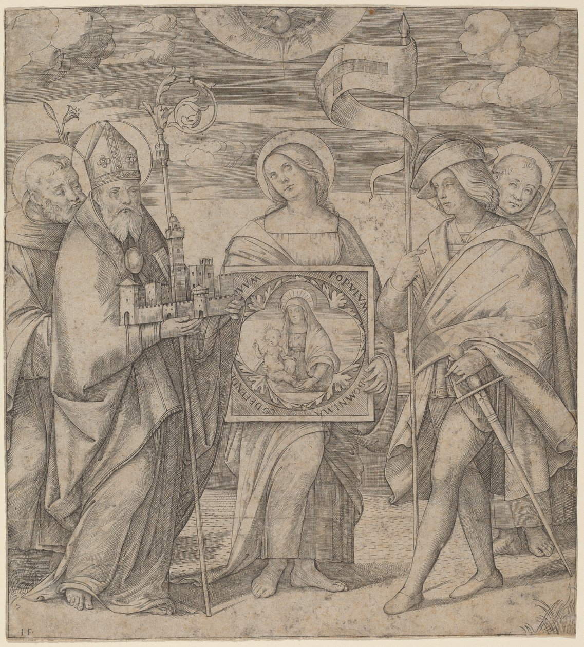 Skytshelgener av Bologna av Jacopo Francia