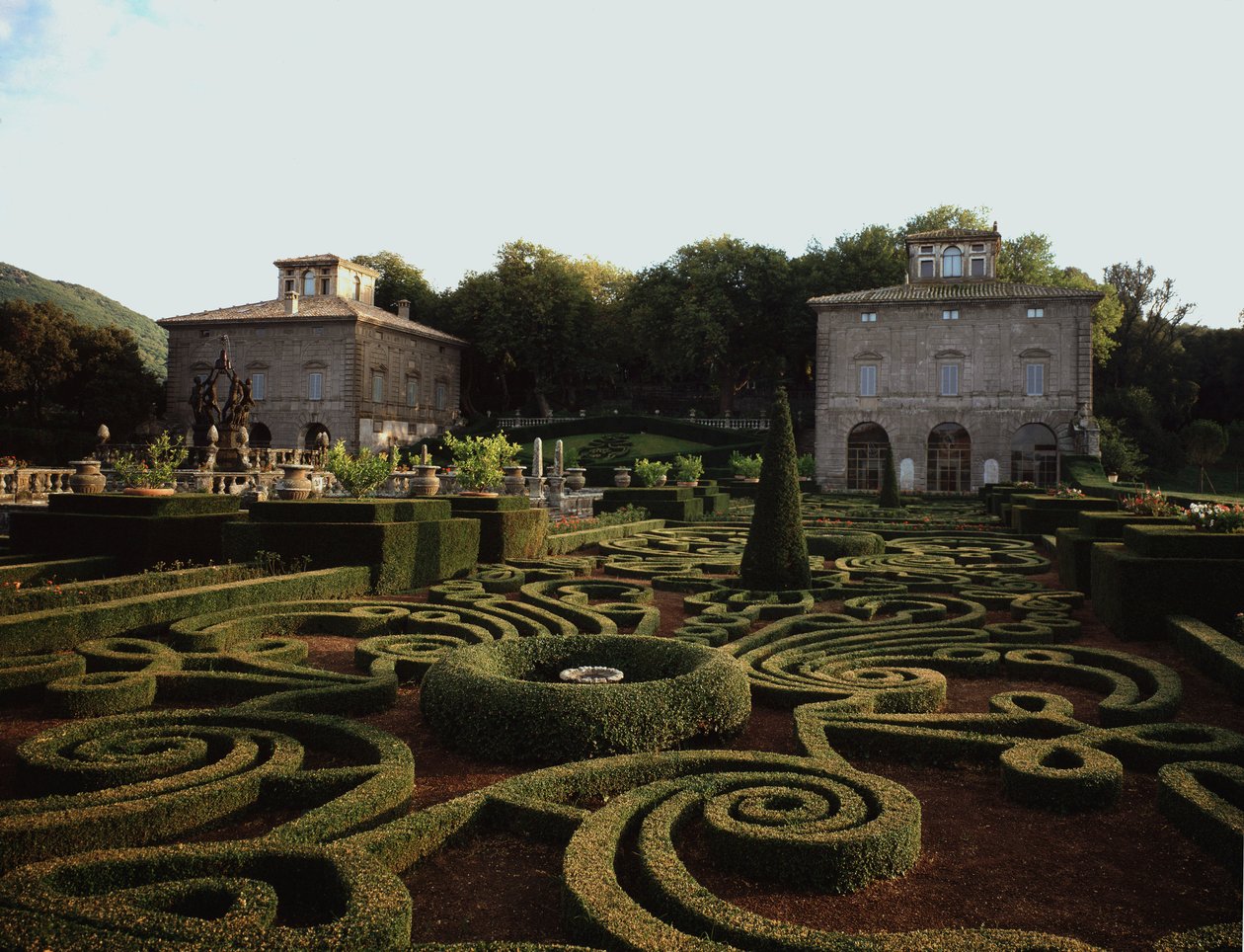 Utsikt over Villa Lante av Jacopo Vignola