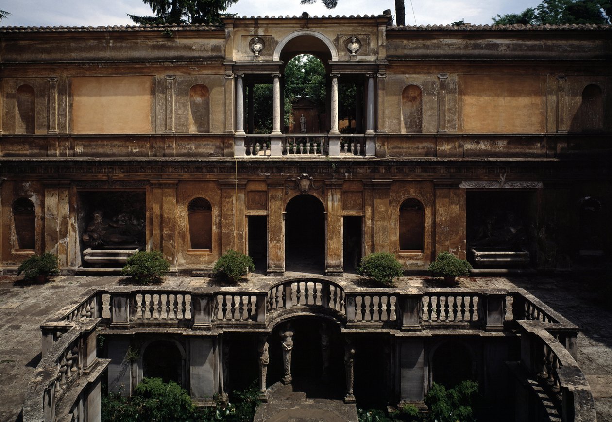 Utsikt over villa Giulia av Jacopo Vignola