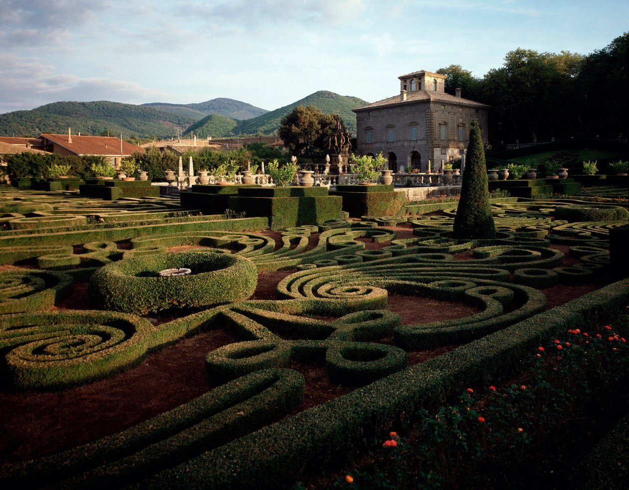Utsikt over villa Lante av Jacopo Vignola