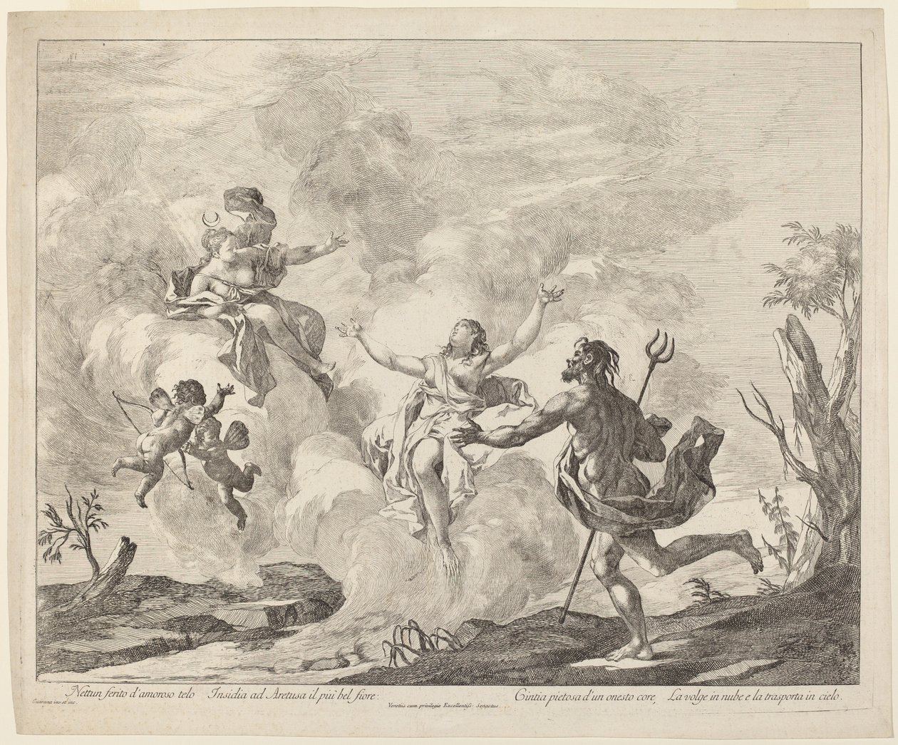 Alfeus og Arethusa av Jacopo Guarana