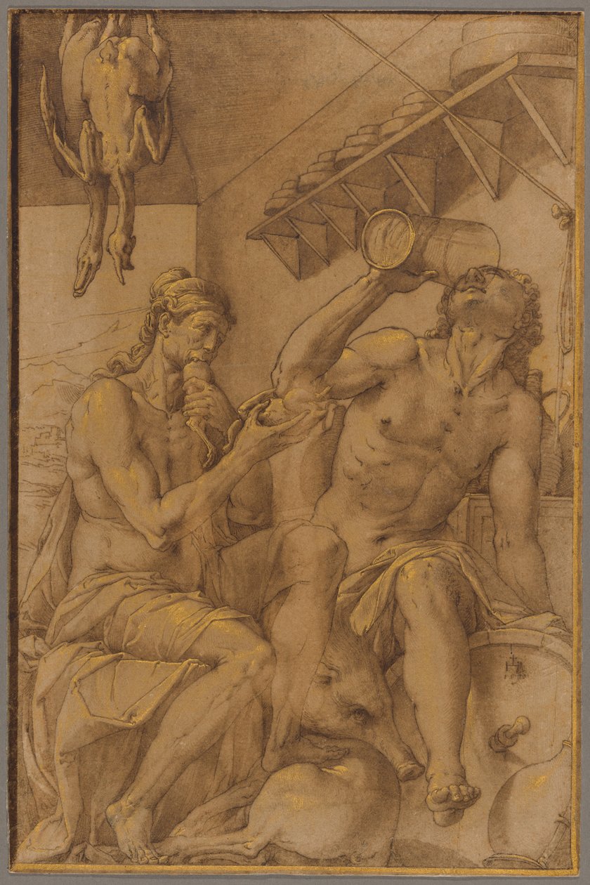 Allegori om fråtsing av Jacopo Ligozzi