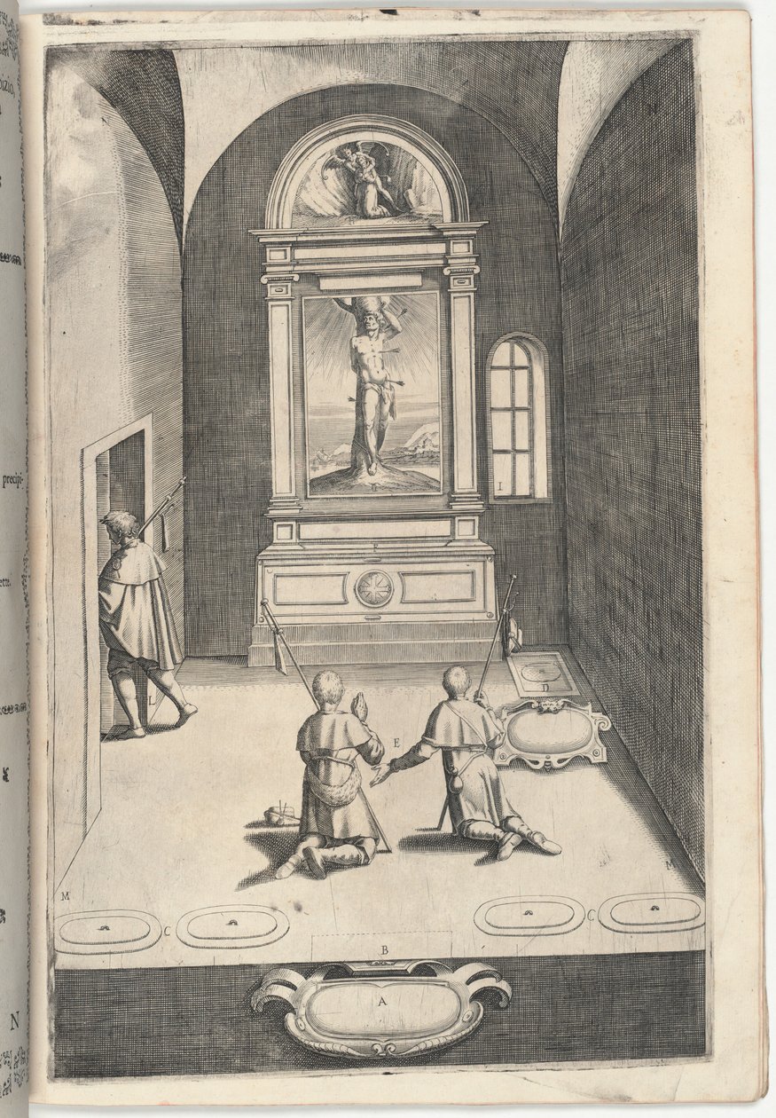 St. Sebastians kapell [plate N] av Jacopo Ligozzi