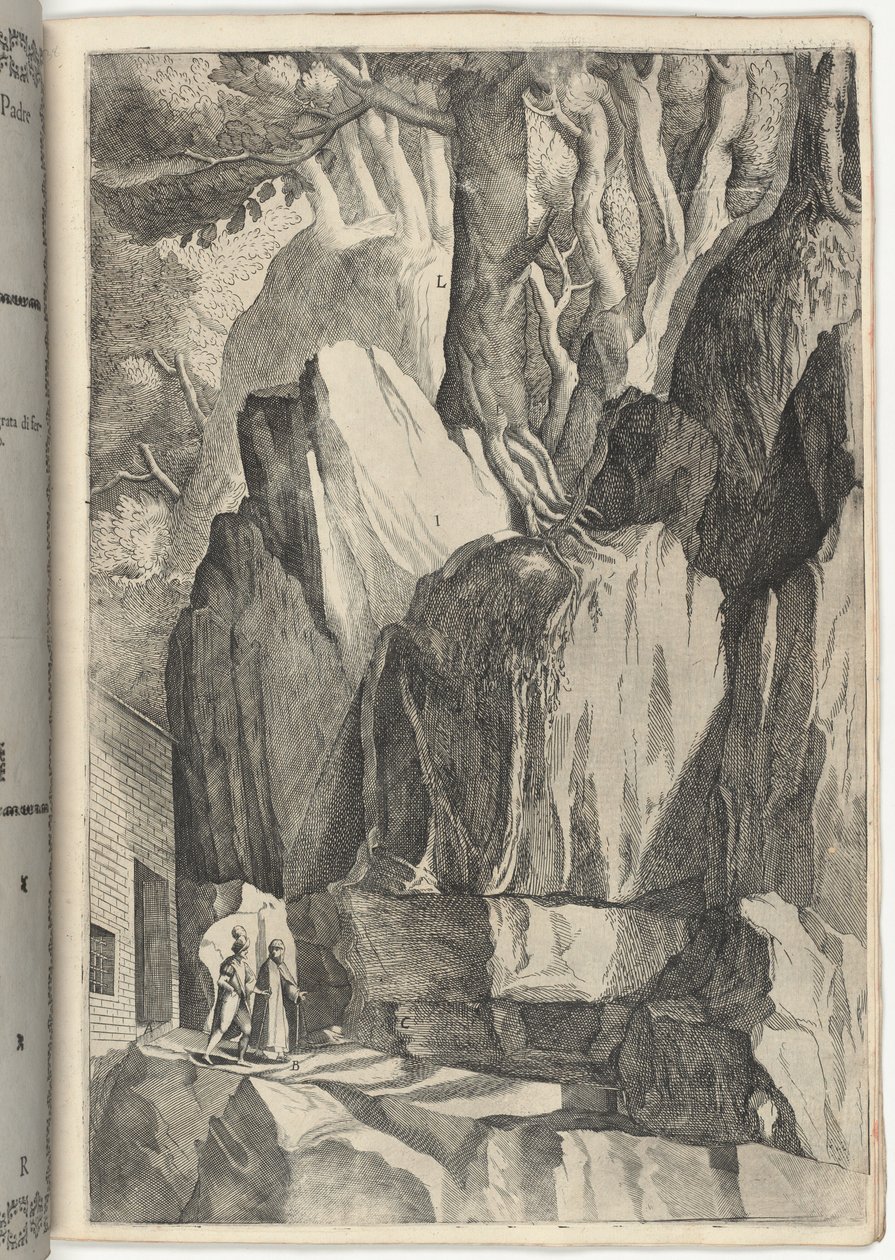 Stedet for sengen og oratoriet til Saint Francis [plate R] av Jacopo Ligozzi