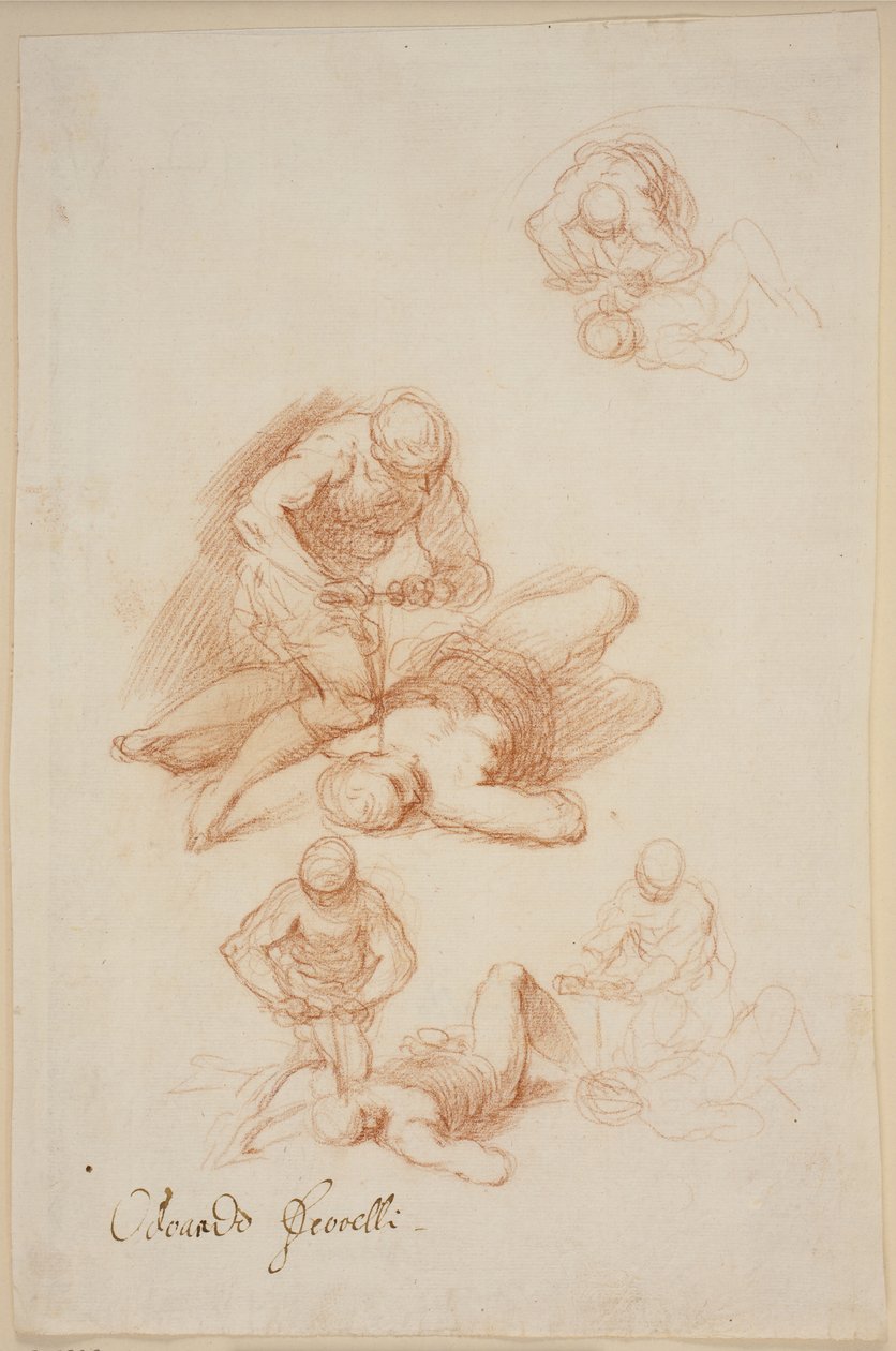Fire studier for martyrdøden til St. Licerius av Jacopo Palma