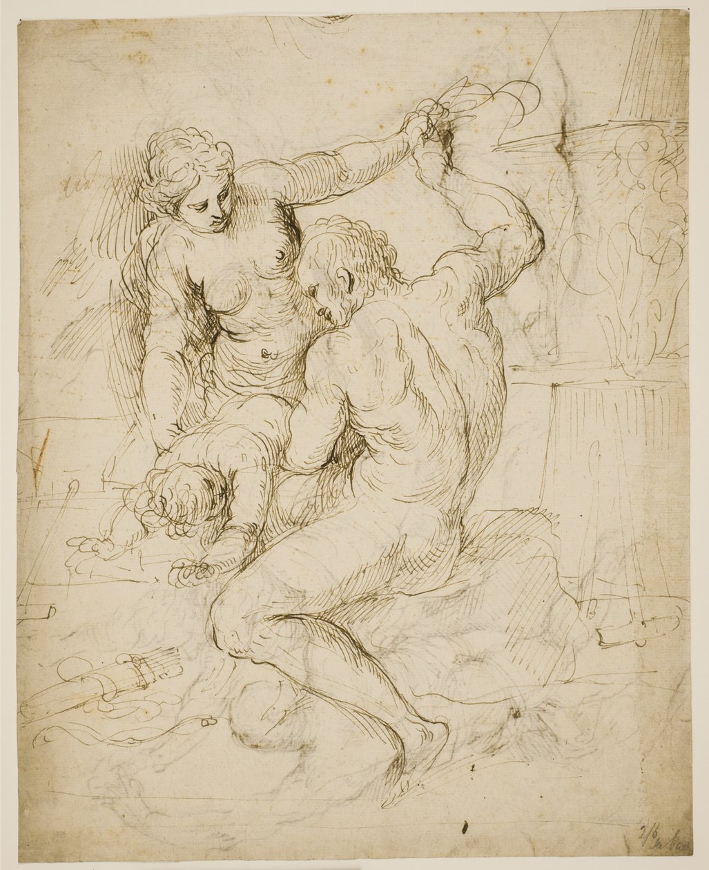 Kastigeringen av Amor av Jacopo Palma
