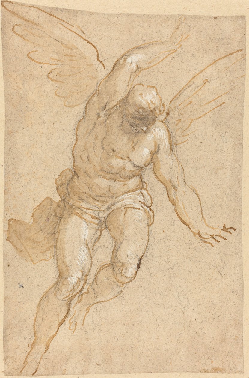 En flygende engel av Jacopo Palma il Giovane