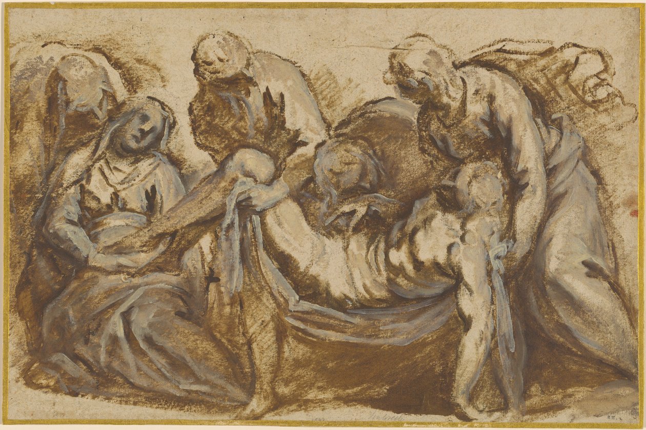 Kristus båret til graven av Jacopo Palma il Giovane