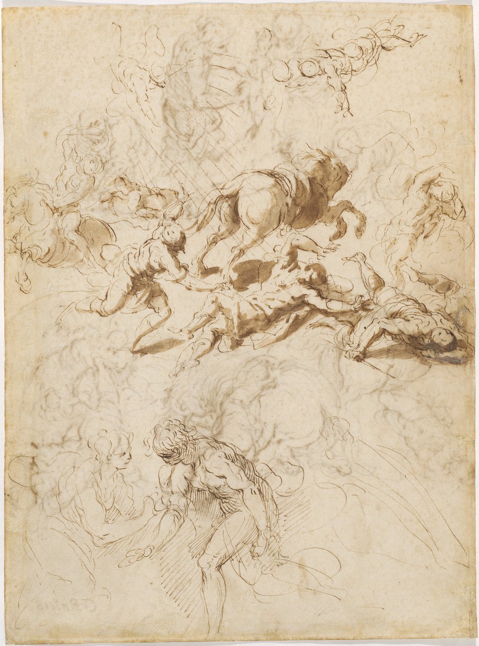 St. Pauls omvendelse; Adam og Eva av Jacopo Palma il Giovane