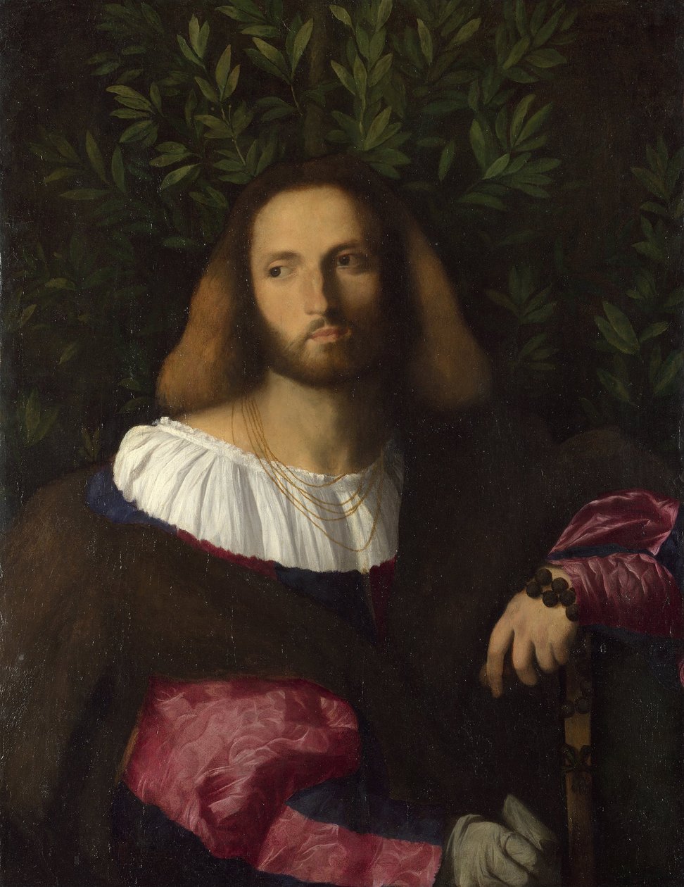 Portrett av en poet Ludovico Ariosto, ca. 1516 av Jacopo Palma il Vecchio the Elder