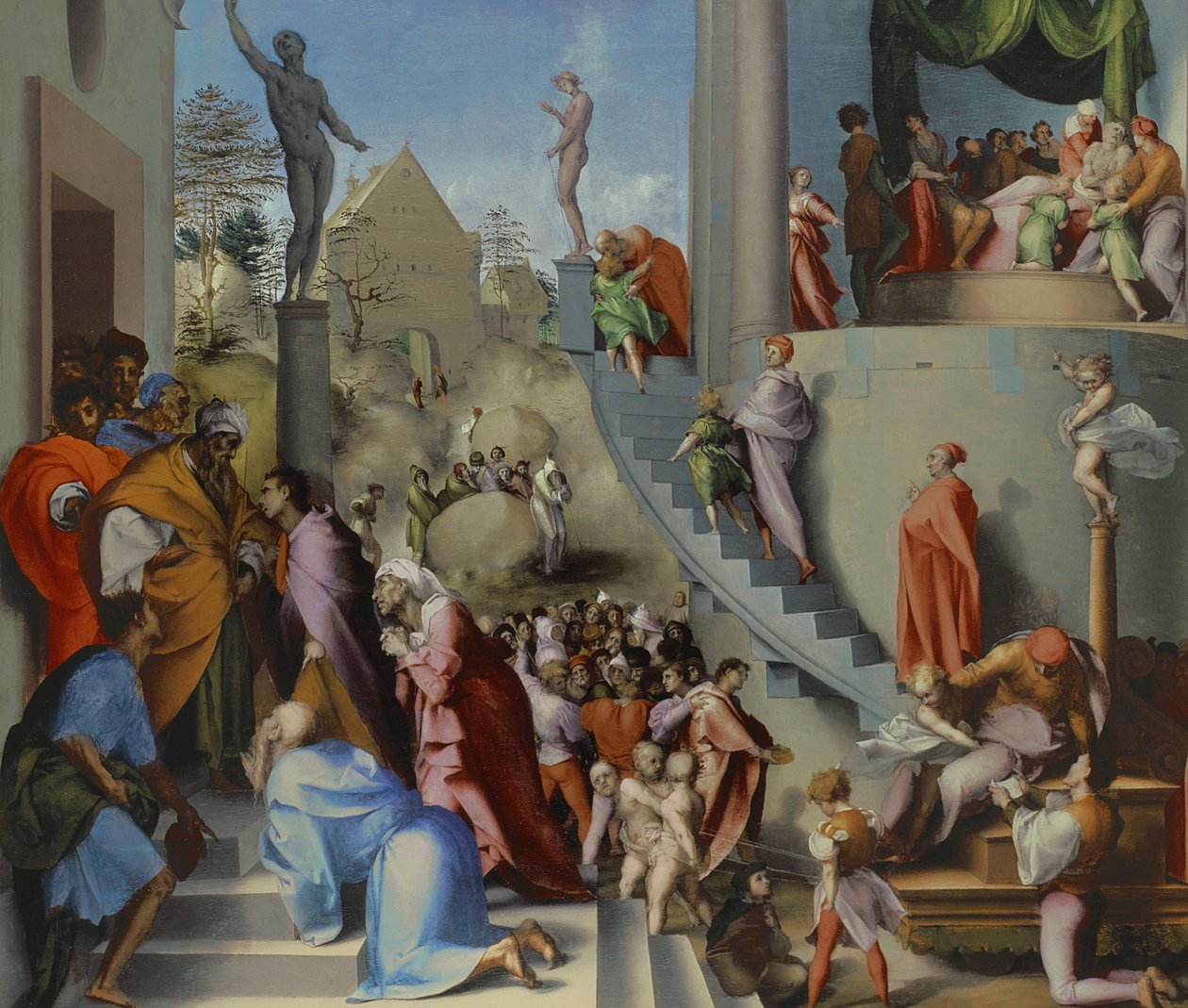 Josef med Jakob i Egypt, sannsynligvis 1518 av Jacopo Pontormo