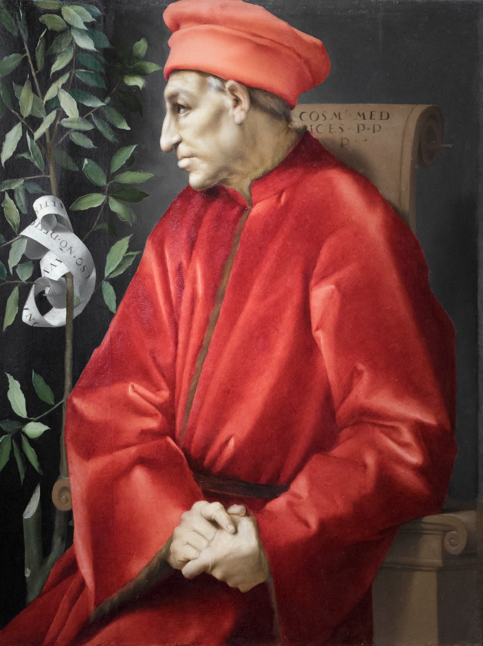 Portrett av Cosimo den eldste de Medici av Jacopo Pontormo