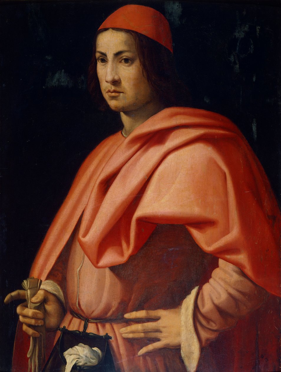 Portrett av en florentinsk herre, av Jacopo da Pontormo (1494-1557). av Jacopo Pontormo