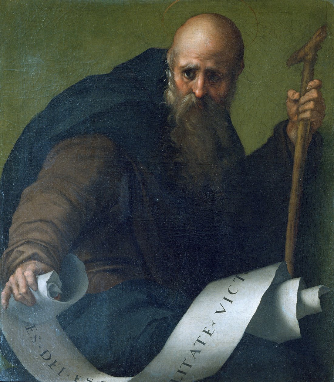 St. Anthony Abbed (ca. 251-356) ca. 1518-19 av Jacopo Pontormo