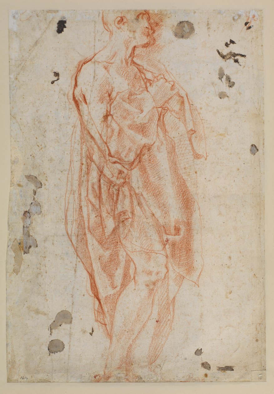 Studie for Saint Jerome av Jacopo Pontormo