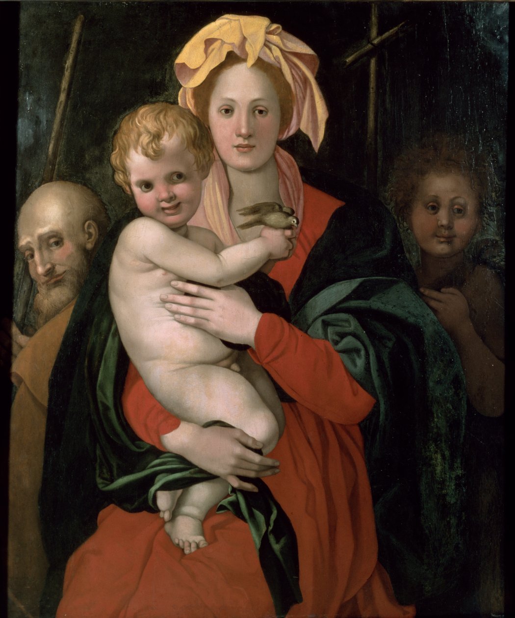 Den hellige familie med St. Johannes, etter 1522 av Jacopo Pontormo