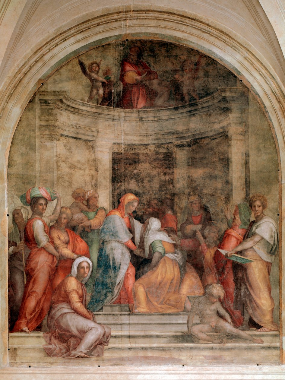 Besøk - Fresco av Jacopo Pontormo