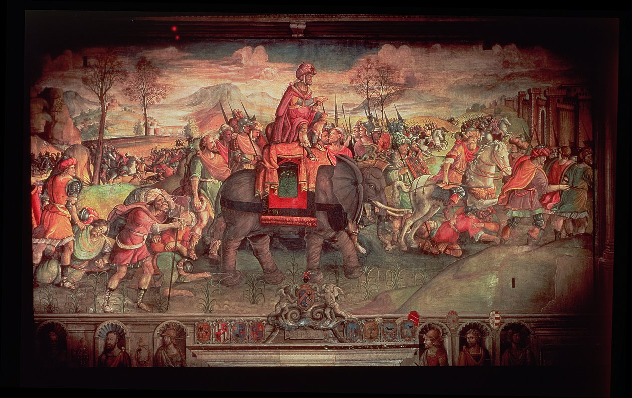 Hannibal krysser Alpene av Jacopo Ripanda