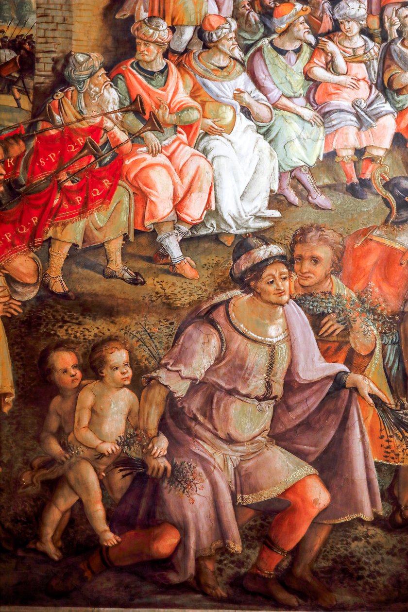 Hannibal og den puniske krigen (detalj) av Jacopo Ripanda